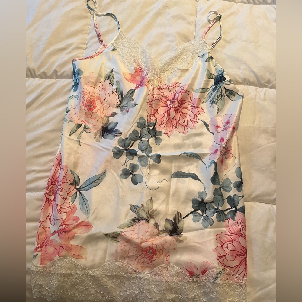 Linea Donatella Floral Nightie Chemise XL